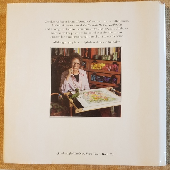 Vintage Carolyn Ambuter’s Needlepoint Celebrations 1st Edition HC Dustjacket - Picture 2 of 8